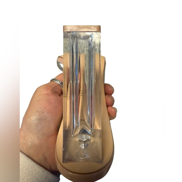 Nude Block heels with clear ankle & foot strap. NIB womens size 10M Box included - Picture 7 of 8